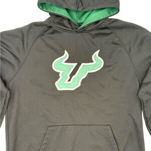 Hoodie USF Bulls Colosseum Black and Green Men's Hoodie